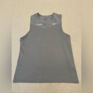 Nike Run Dry-Fit Gray Tank Top Size Large